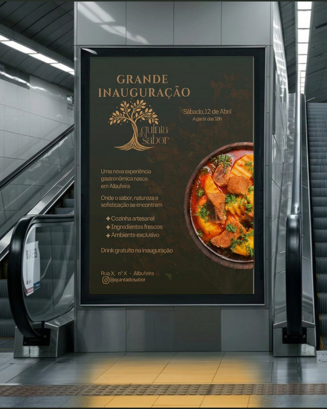 Quinta do Sabor — Cartaz de inauguração